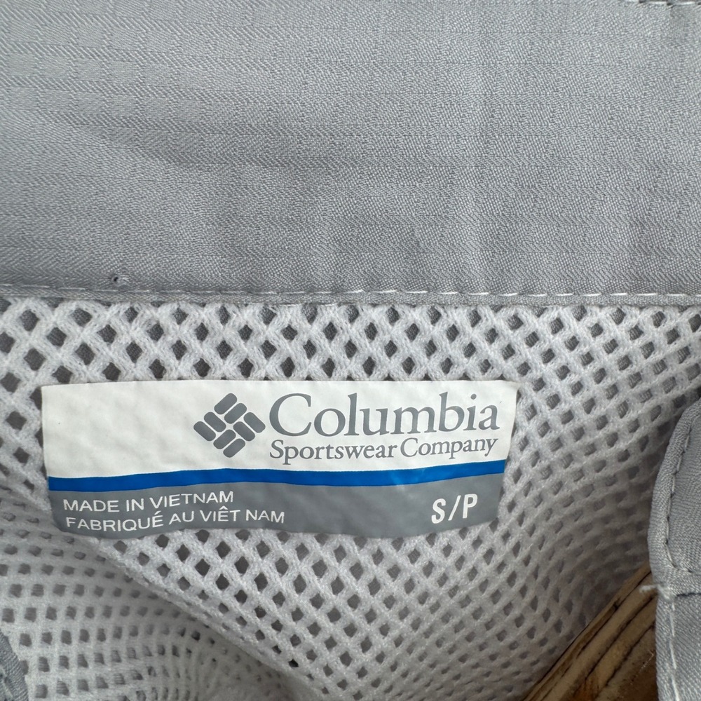 Columbia PFG Shirt Mens Small NC State Wolfpack Fishing Vented Grey UPF 40 - Picture 9 of 13